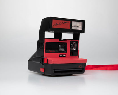 Red Polaroid 600 Cool Cam instant camera (serial B1W00700VH)