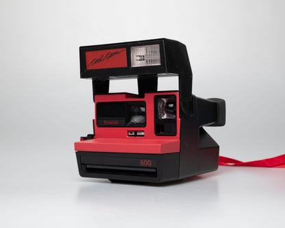 Red Polaroid 600 Cool Cam instant camera (serial B1W00700VH)