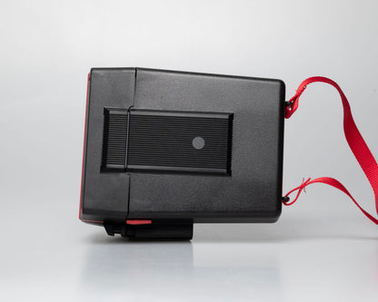 Red Polaroid 600 Cool Cam instant camera (serial F2B0850HVAC)
