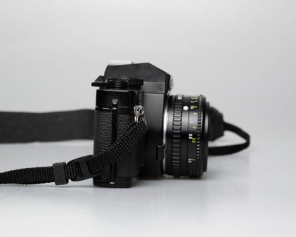 Ricoh KR-10 Super 35mm SLR camera + Rikenon P 50mm 1:2 lens