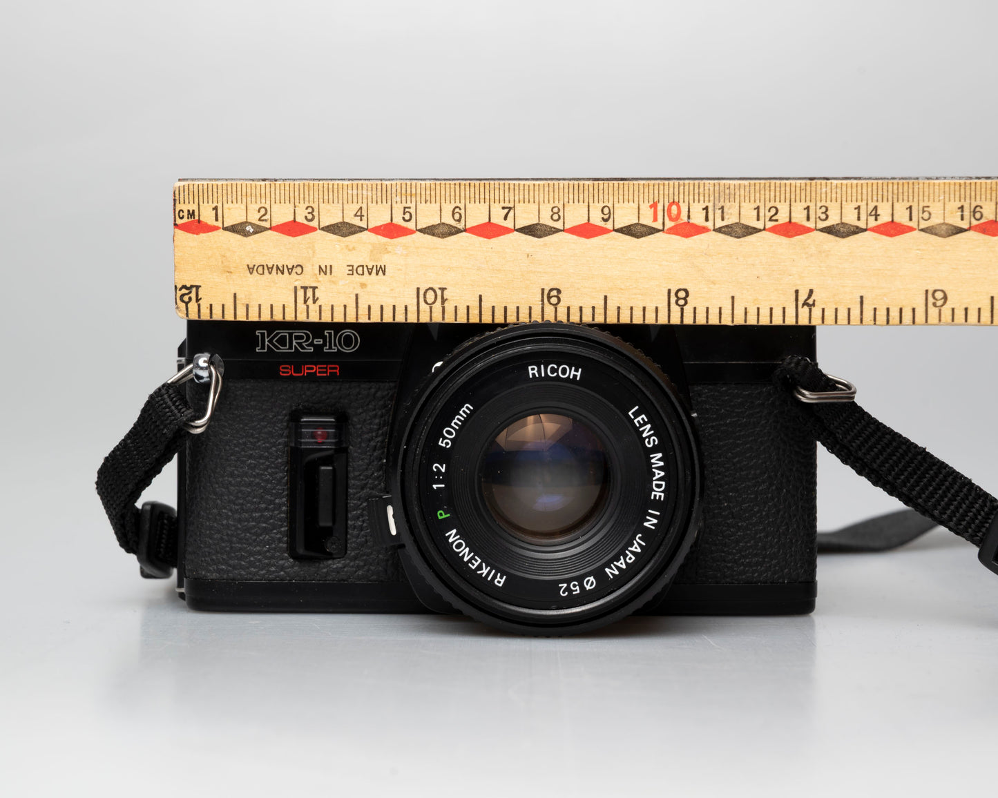 Ricoh KR-10 Super 35mm SLR camera + Rikenon P 50mm 1:2 lens