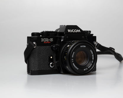 Ricoh KR-5 Super 35mm SLR w/ Rikenon 50mm 1:2 lens