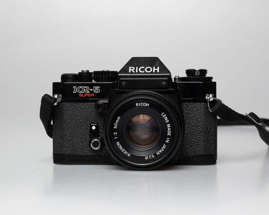 Ricoh KR-5 Super 35mm SLR w/ Rikenon 50mm 1:2 lens