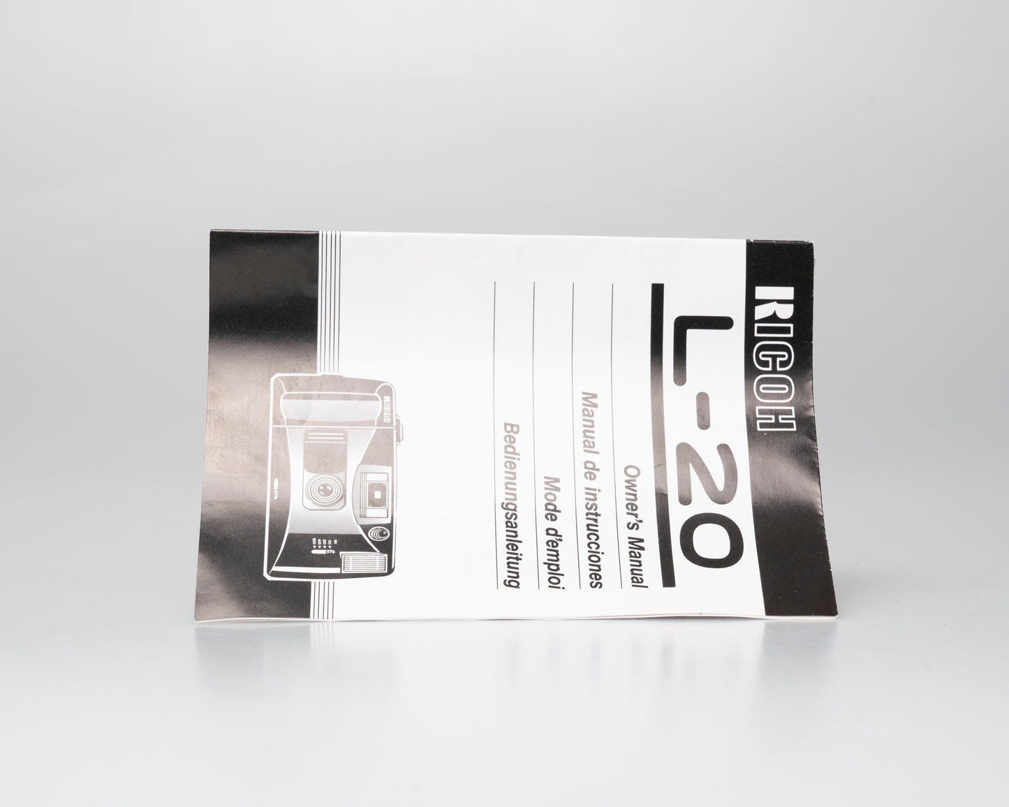 Ricoh L-20 35mm camera w/ case and manual (serial 76229655)