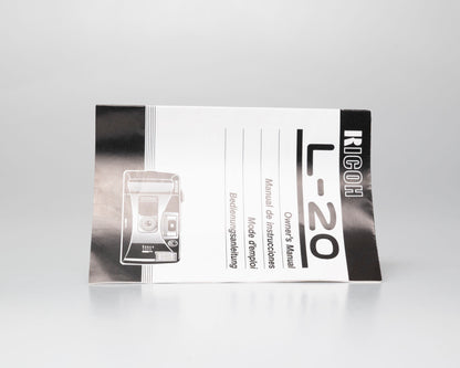 Ricoh L-20 35mm camera w/ case and manual (serial 76229655)