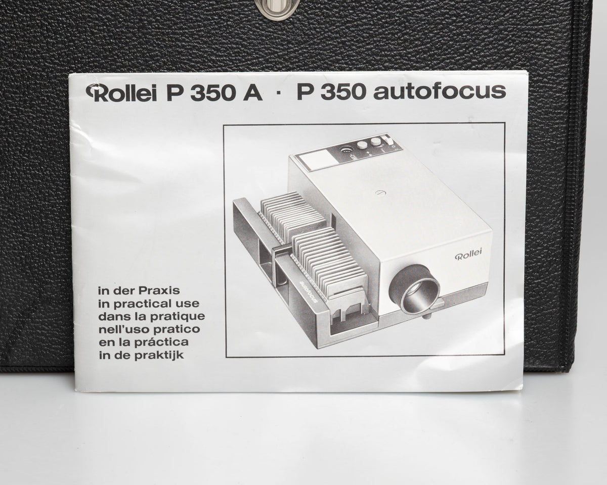 Rollei P350AF 35mm slide projector w/ remote control + case (serial 8703160)