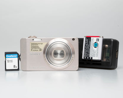 Sony Cyber-Shot G DSC-WX10 16.2MP digicam w/ 8 GB memory card + charger + battery (serial 7360324)