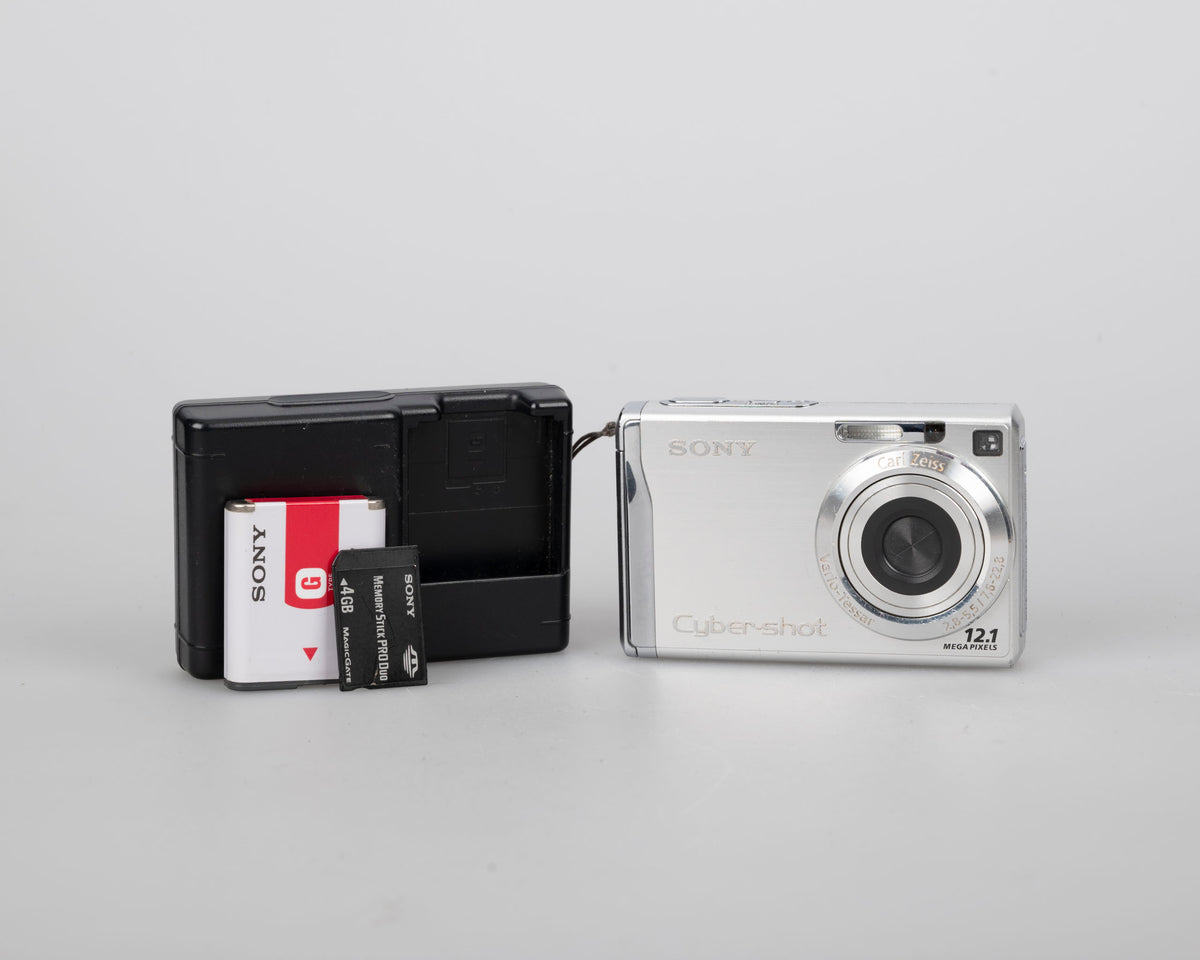 Sony Cyber-Shot DSC-W200 12.1 MP digicam w/ 4 GB memory card + 