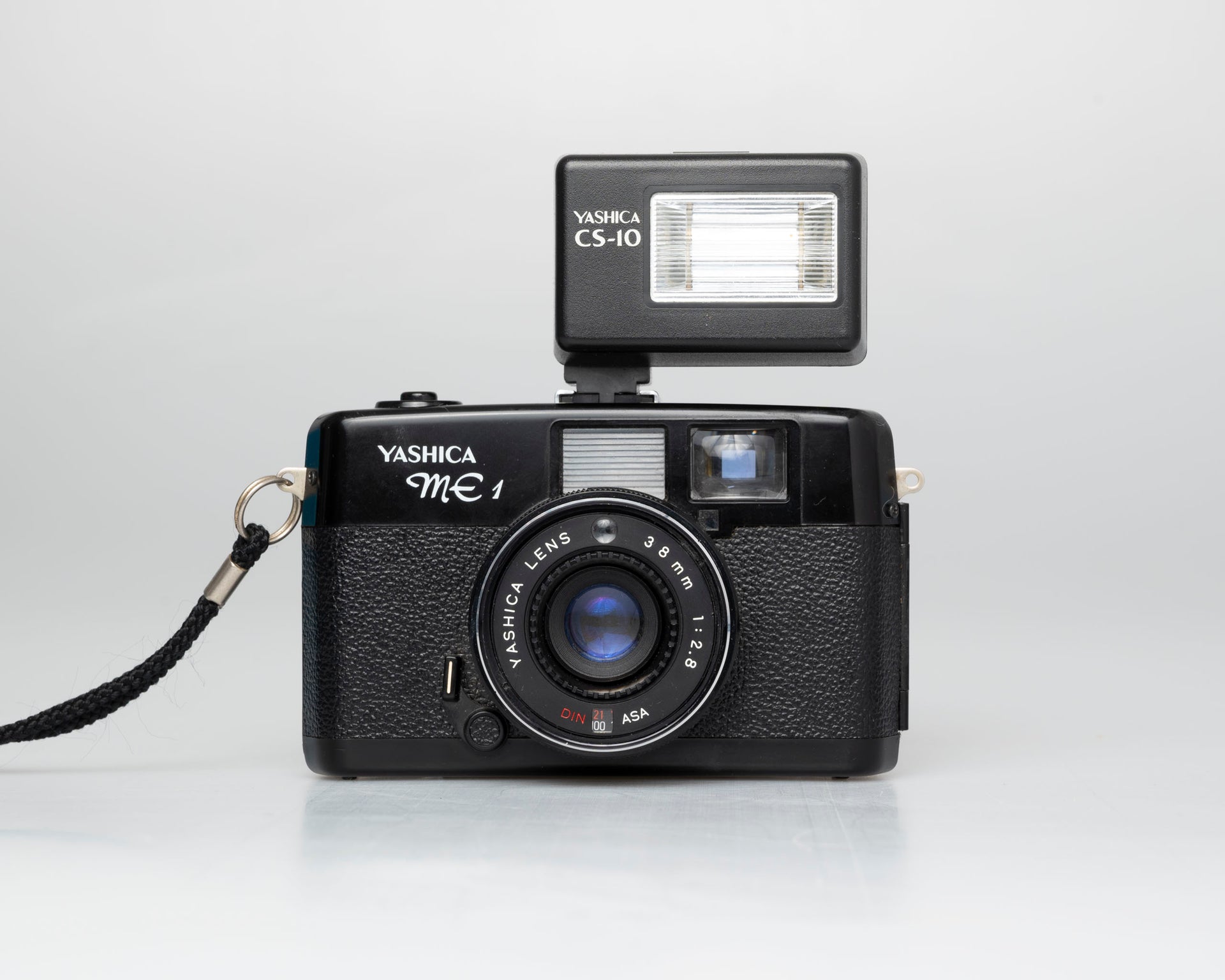 Yashica ME-1 35mm viewfinder camera w/ CS-10 flash (serial 059277