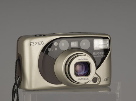 Bell and Howell PZ 3100 35mm film camera with a 38-120mm zoom lens 