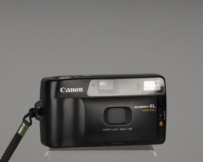Appareil photo Canon Snappy EL Macro 35 mm avec étui