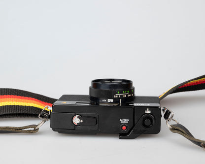 Appareil photo télémétrique Canon A35F 35 mm avec flash intégré avec étui (série 818578)
