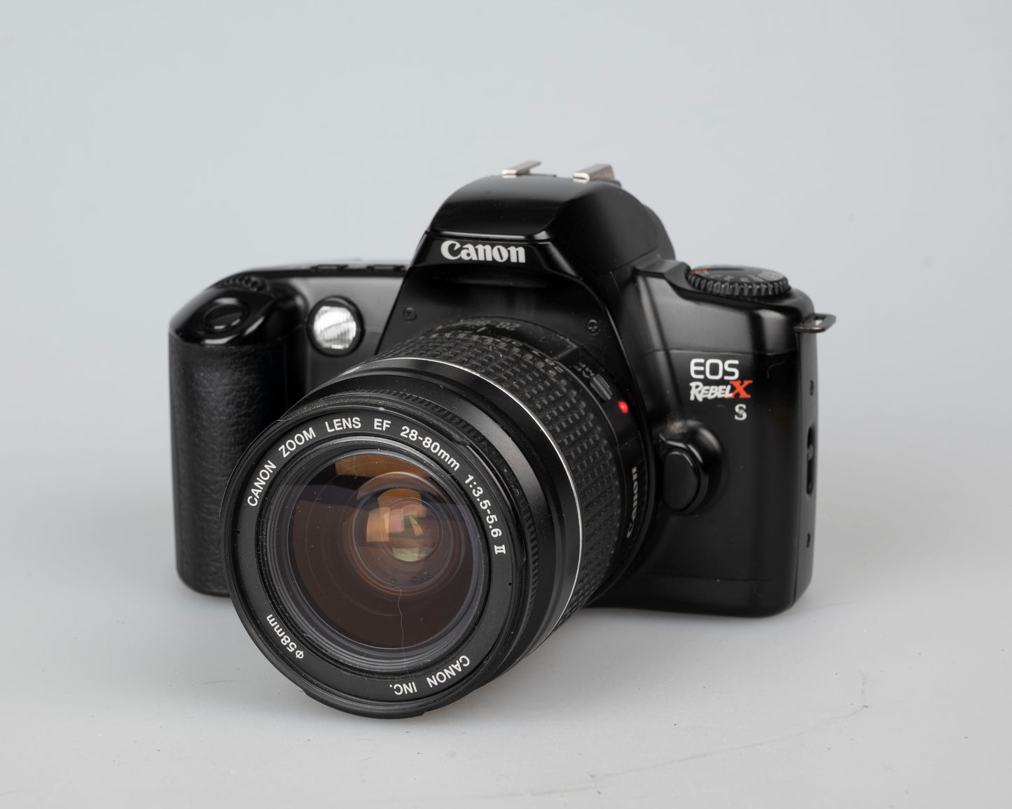 Canon EOS Rebel XS 35mm film SLR w/ EF 28-80mm lens (serial 3405675)