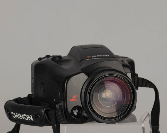 Reflex à film 35 mm Chinon Genesis III 'bridge' avec objectif 38-110 mm