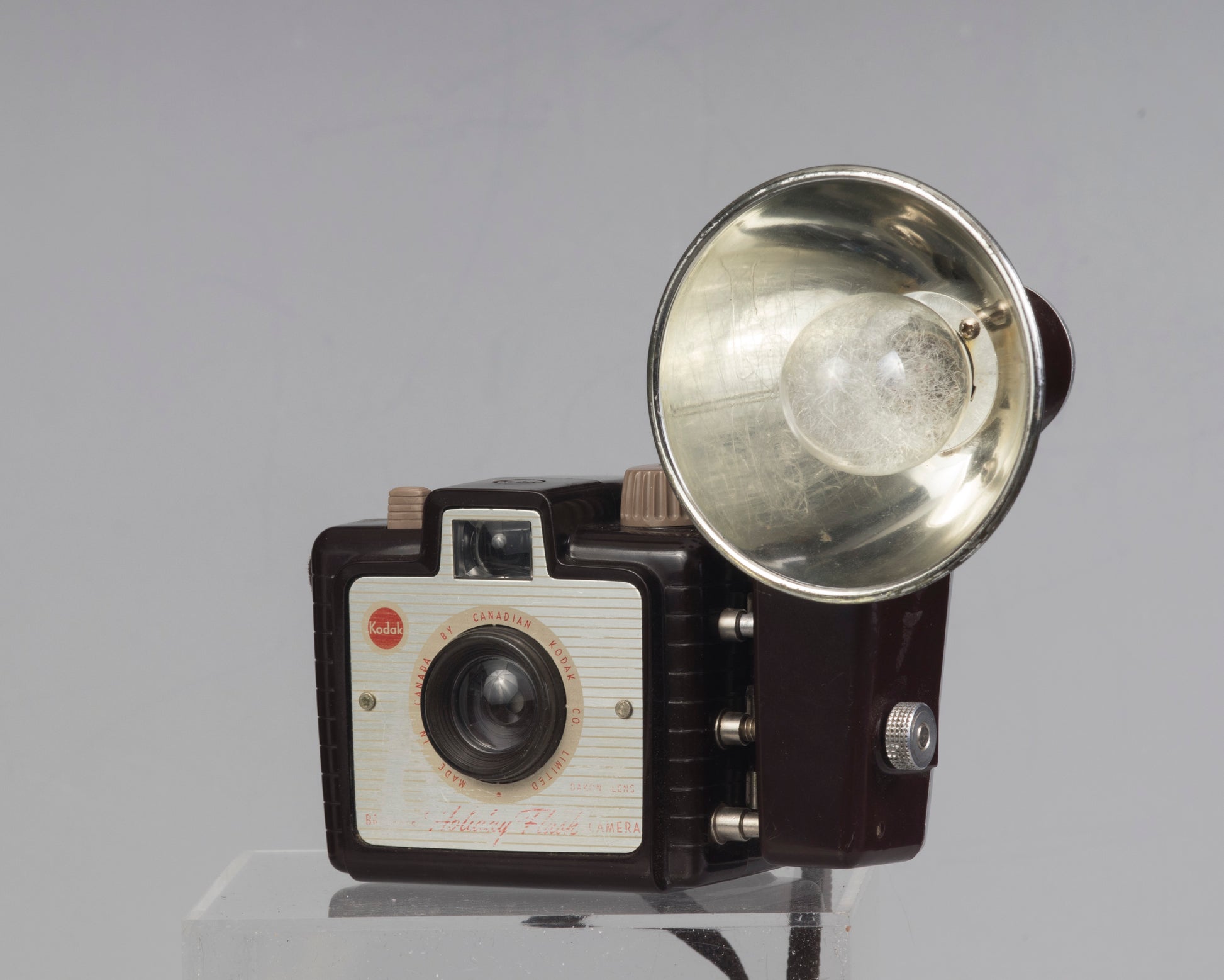 Kodak Brownie Holiday Flash with flash holder and flash-bulb (uses 127 film)