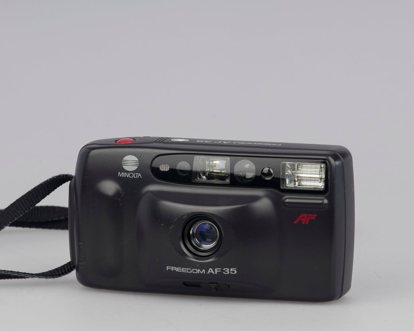 Appareil Photo Compact Minolta AFZ 35mm - Objectif F2.8, Flash Intégré, Testé - Noir, Japon