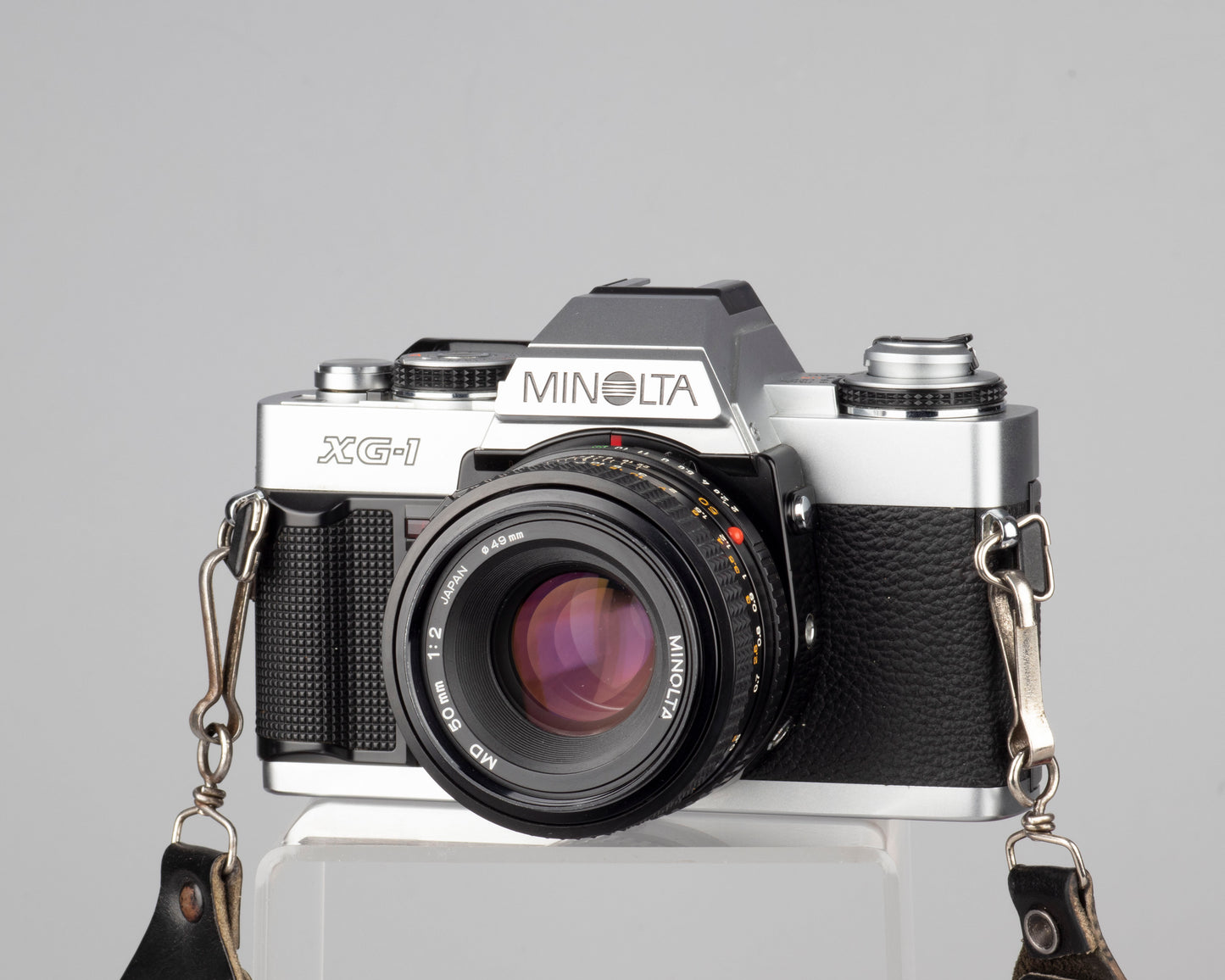 Minolta XG-1n Reflex 35 mm avec objectif MD 50 mm (série 3300630)