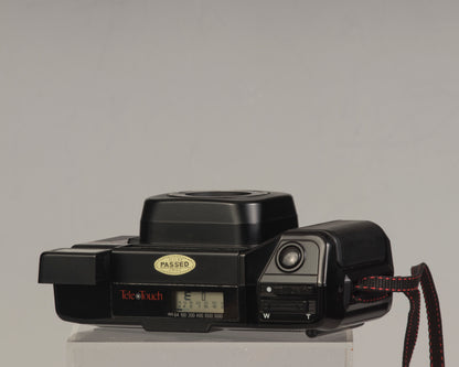 The Nikon Tele Touch (aka L35TWAF) top view; this is a classic twin lens 35mm point-and-shoot camera 
