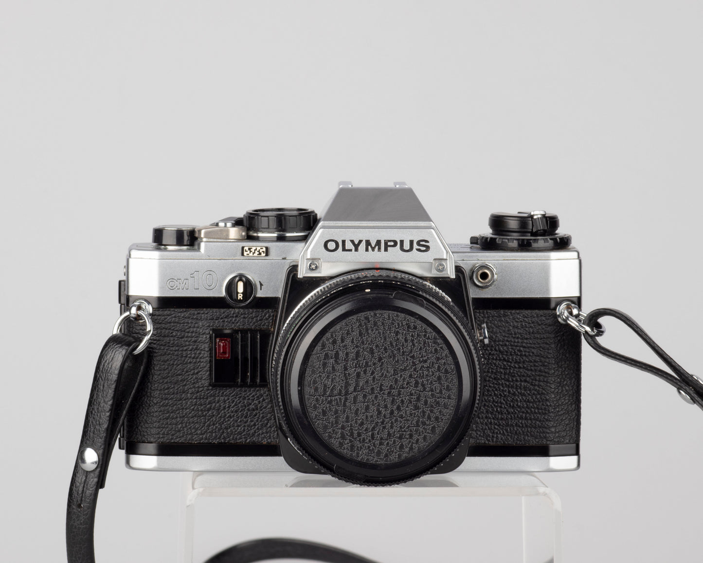 Olympus OM-10 35mm film SLR w/ Zuiko 50mm f1.8 lens (serial 2623408)