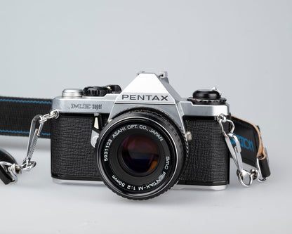 Pentax ME Super 35mm SLR w/ SMC Pentax M 50mm f2 lens w/ manual (serial 3711601)