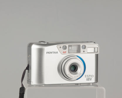 The Pentax Espio 60V is a compact 35mm film camera for 2003. 