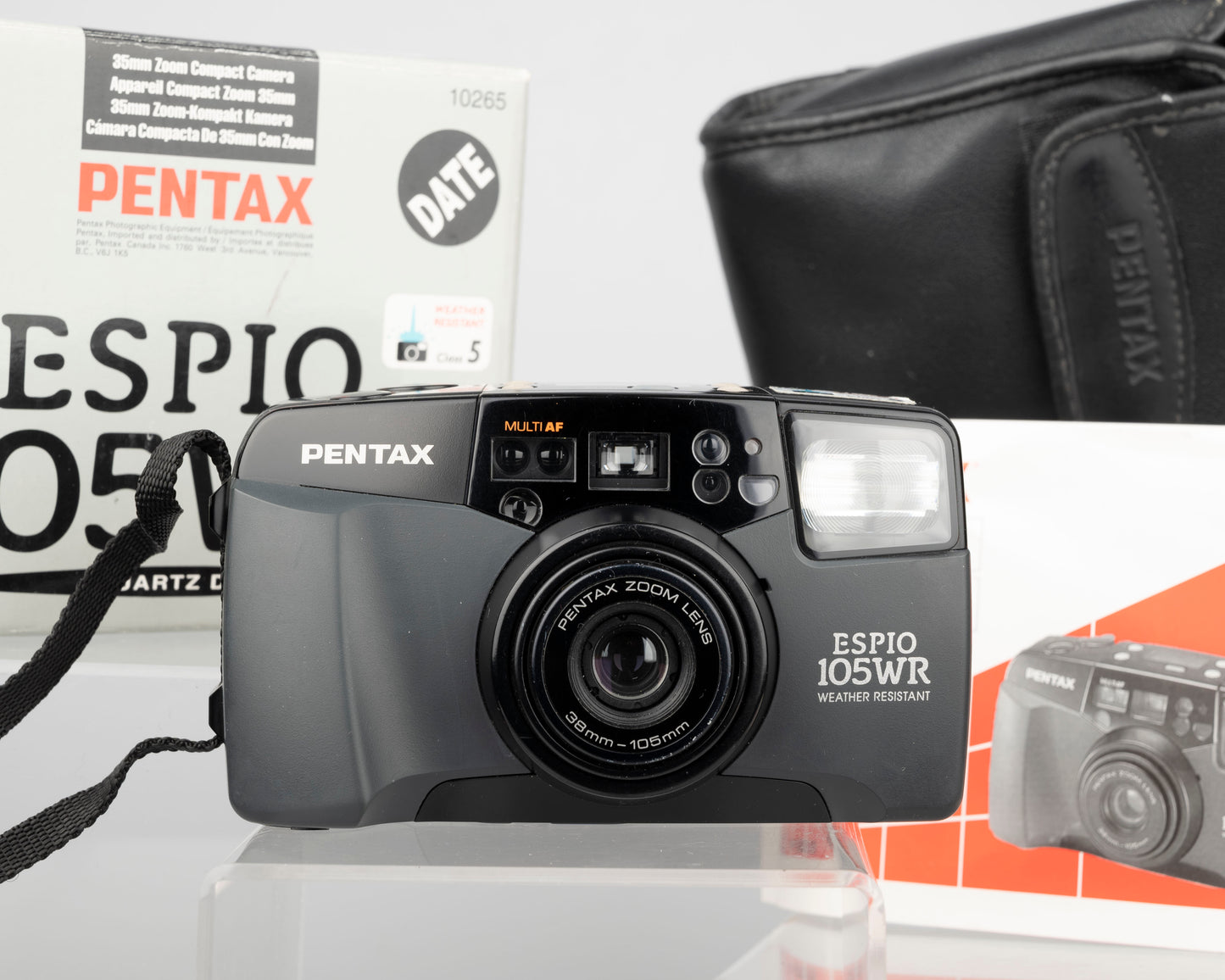 The Pentax Espio 105WR is a superb weather-resistant 35mm camera from 1999