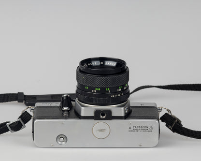 Praktica MTL 5 35mm film SLR camera with Rikenon 50mm f2 lens