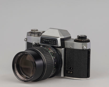 Praktica Nova 1B 35mm SLR camera with Exaktar 135mm f2.8 lens