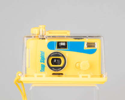 Snap Sights SS0 35mm camera with underwater housing