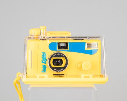 Snap Sights SS0 35mm camera with underwater housing