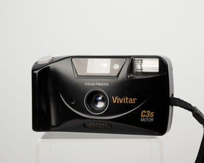 Vivitar C3S Motor compact focus free 35mm film camera