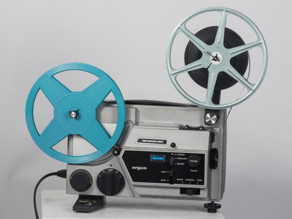 Argus Vari-Motion 892Z Dual Super 8 and 8mm shown with reels