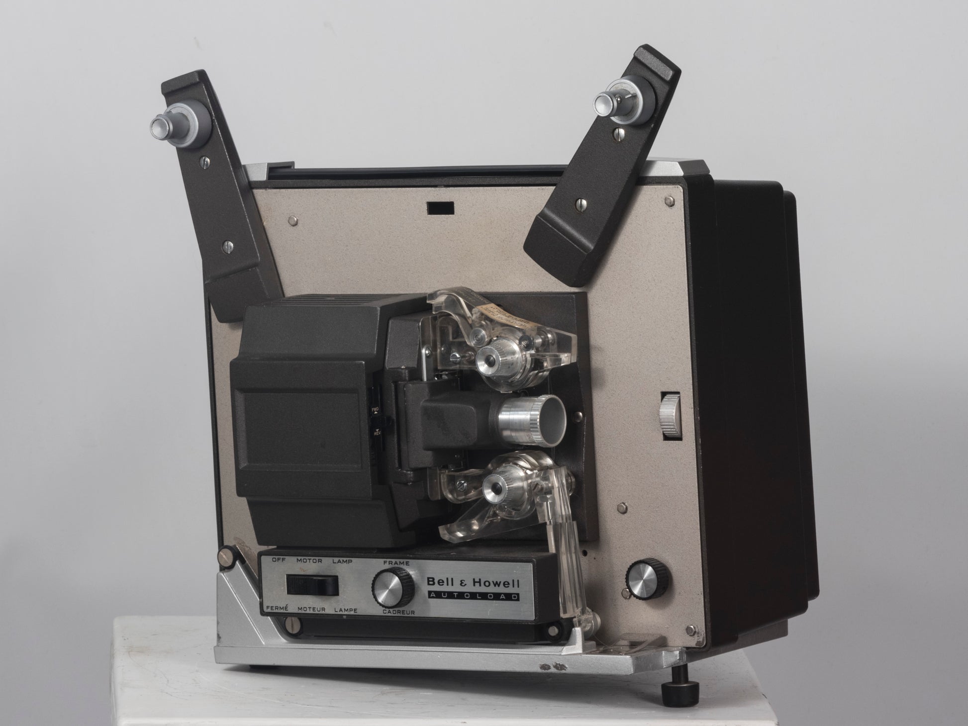 Bell and Howell Autoload 357 Super 8 movie projector. Shown without reels.