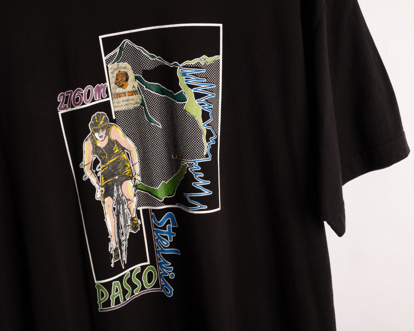 Passo Stelvio Italian cycling t-shirt