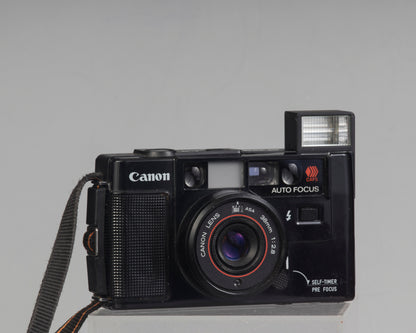 Canon AF35M (aka Sure Shot or Autoboy) 35mm film point-and-shoot w/case