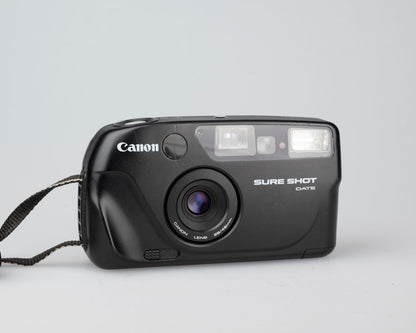 Canon New Sure Shot Date 35mm film camera w/ case (serial 1923077)