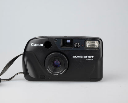 Canon New Sure Shot Date 35mm film camera w/ case (serial 1923077)