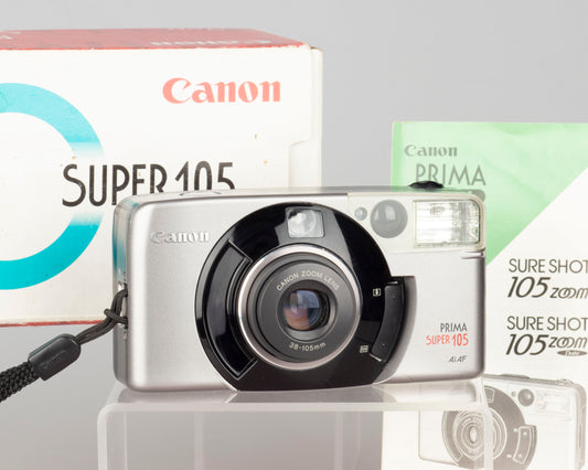 The Canon Prima Super 105 is the company's top of the line zoom point and shoot from 1997