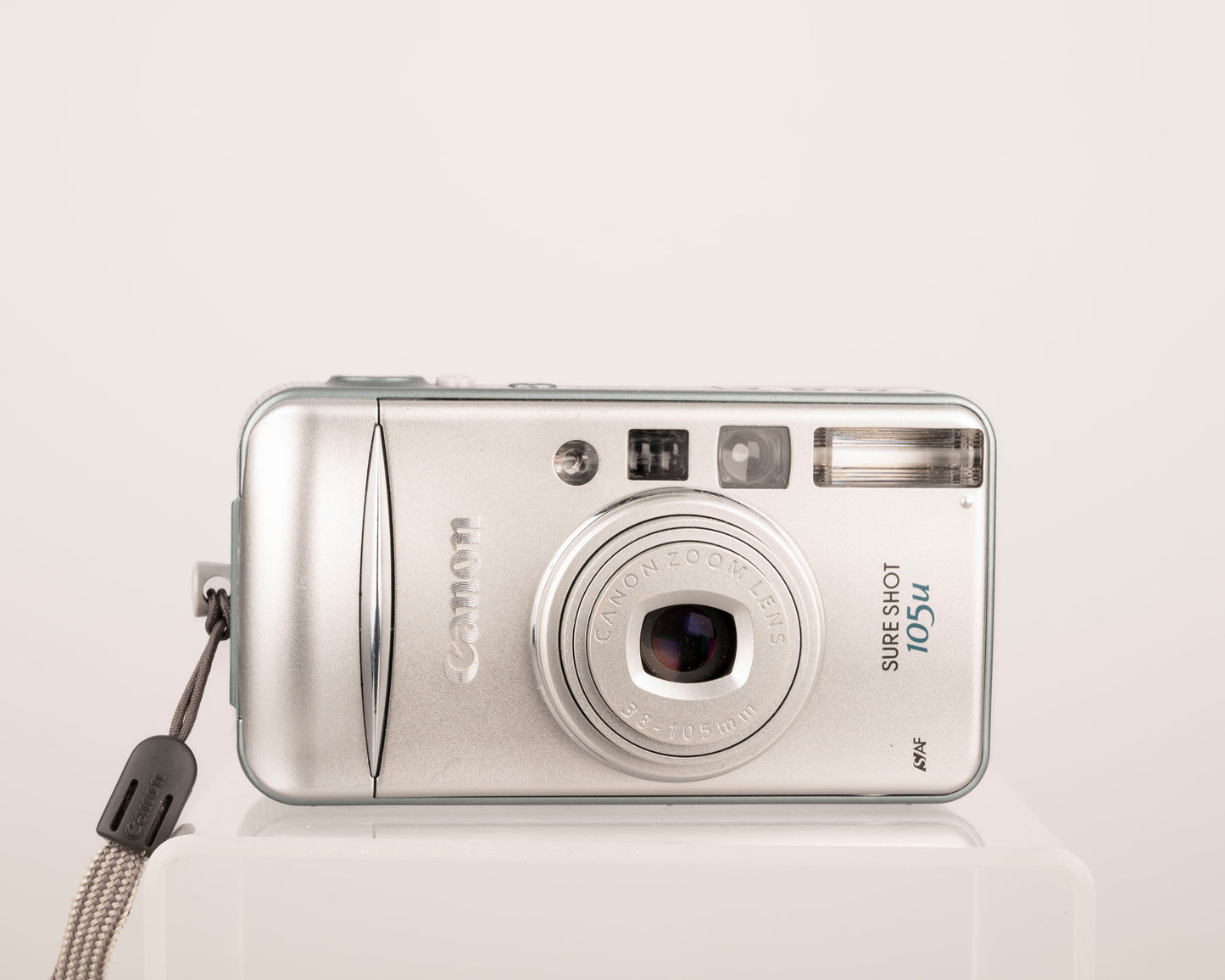 The Canon Sure Shot 105u ultra-compact 35mm point-and-shoot camera