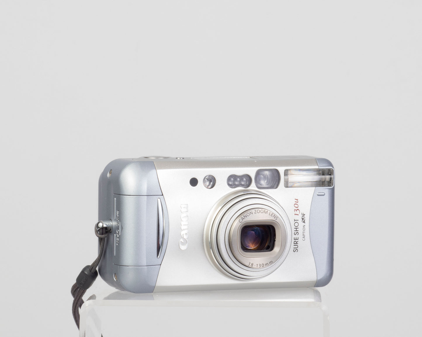 The Canon Sure Shot 130u is an ultra-compact 35mm point-and-shoot from 2002
