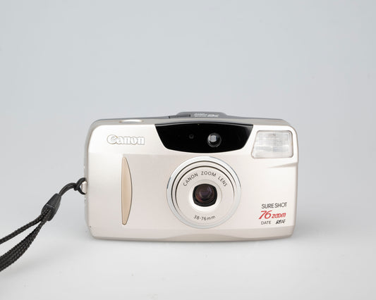 Canon Sure Shot 76 Zoom Date 35mm film camera w/ case (serial 4665893)