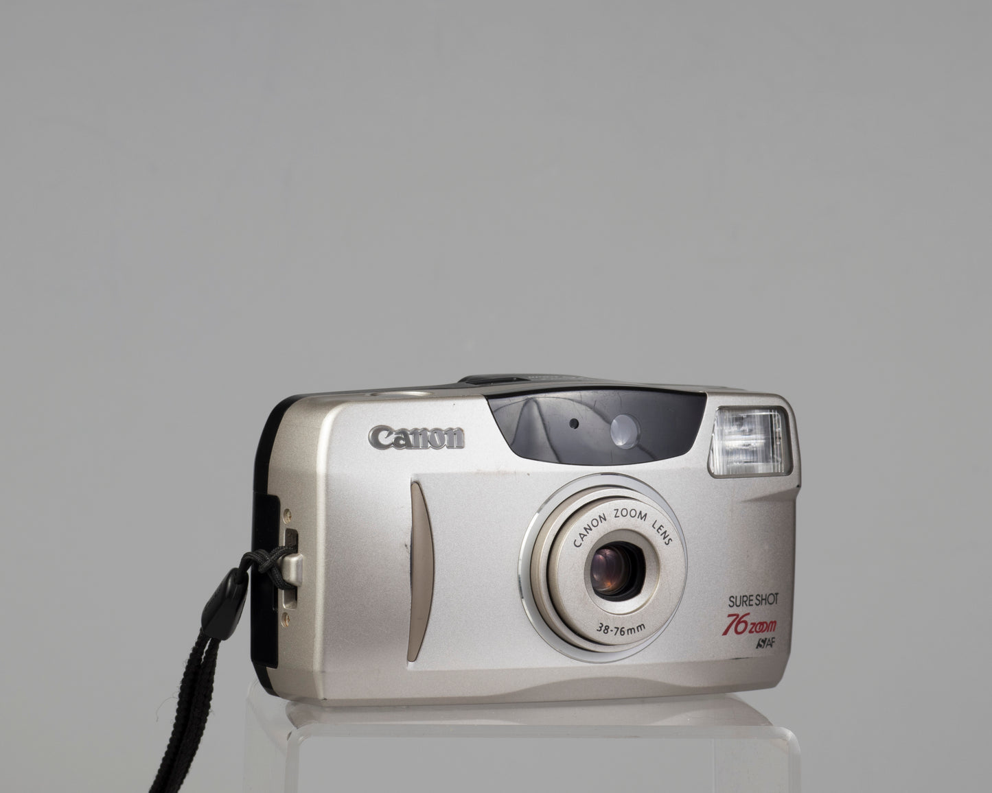 Appareil photo argentique Canon Sure Shot 76 Zoom 35 mm avec étui (série 4113185)