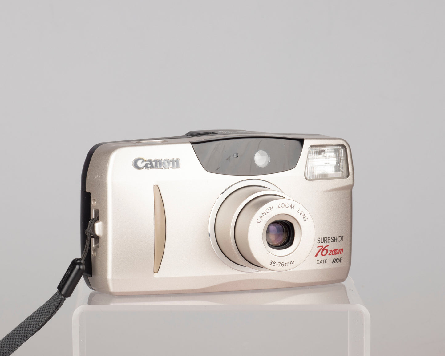 The Canon Sure Shot 76 Zoom Date is a quality 35mm point-and-shoot from circa 2000