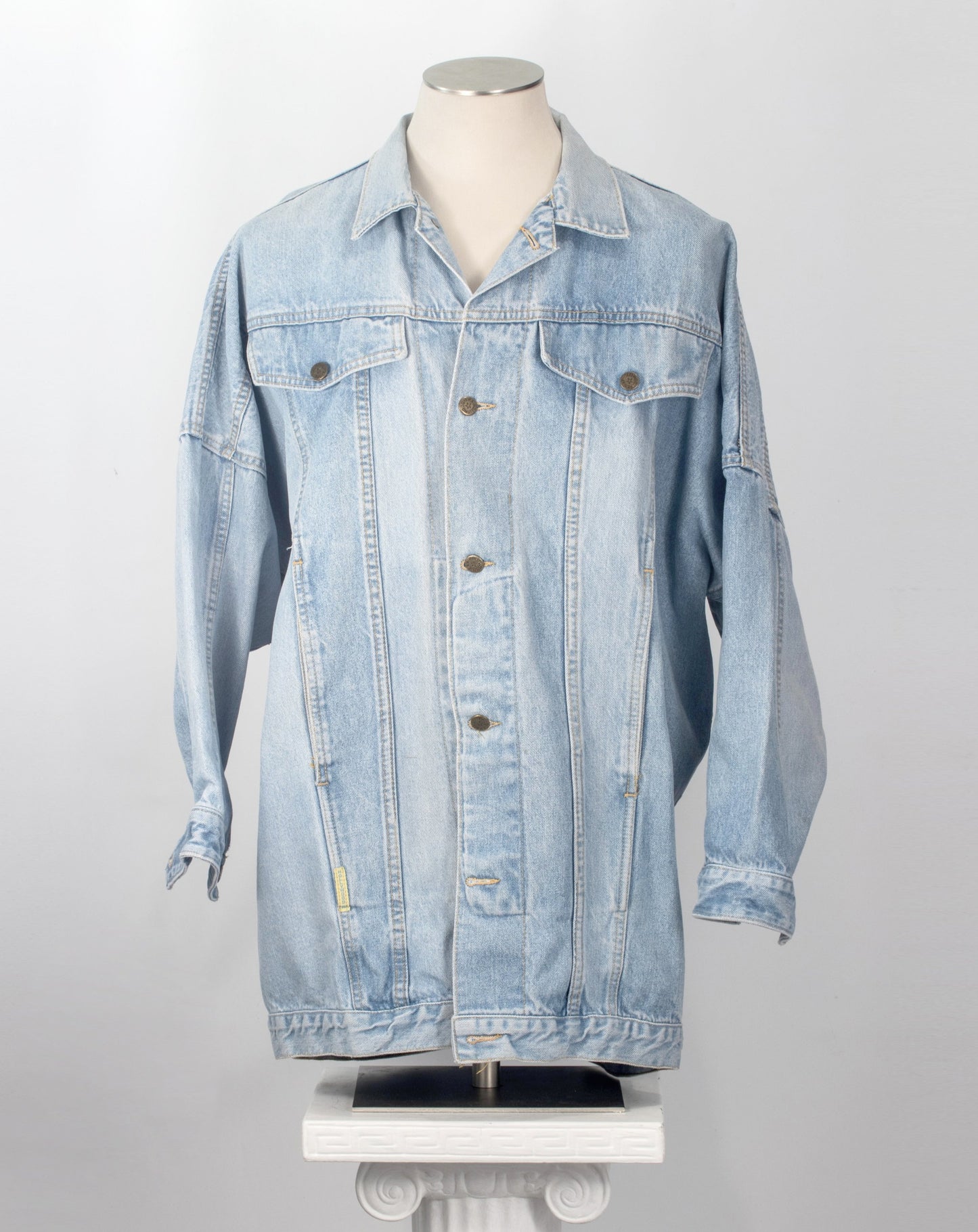 Vintage jean jacket longline denim 
