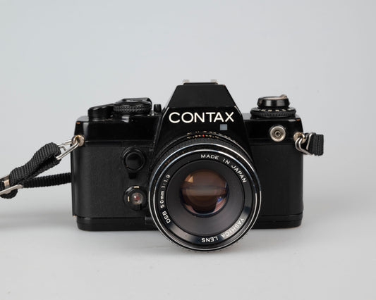 Contax 139 Quartz 35 mm SLR avec objectif DBS 50 mm f1.9