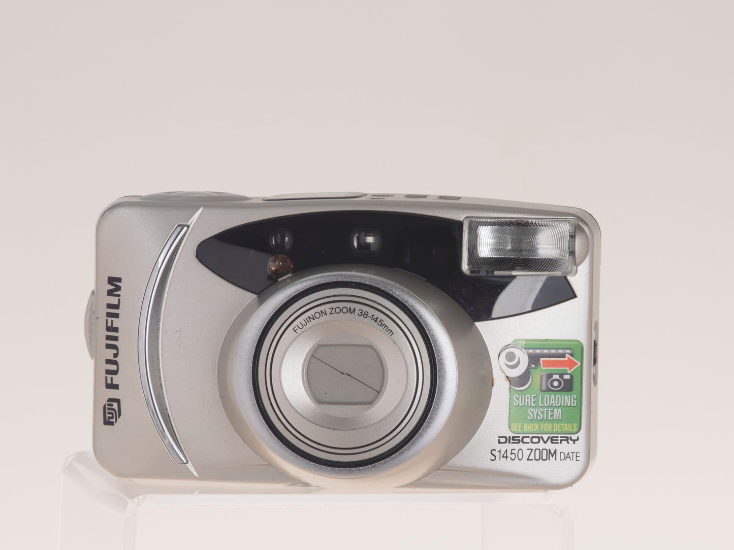 Fujifilm Discovery S1450 Zoom Date front view powered off