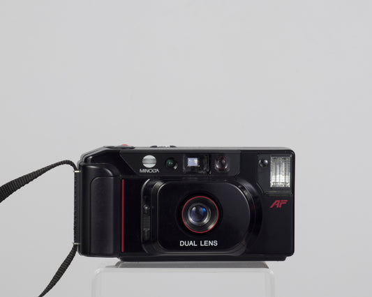 The Minolta Freedom DL (better known as the AF-DL) is a dual lens 35mm point-and-shoot from the late 1980s