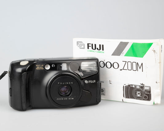 Appareil photo Fujifilm DL-1000 Zoom 35 mm avec manuel (série 80110161)