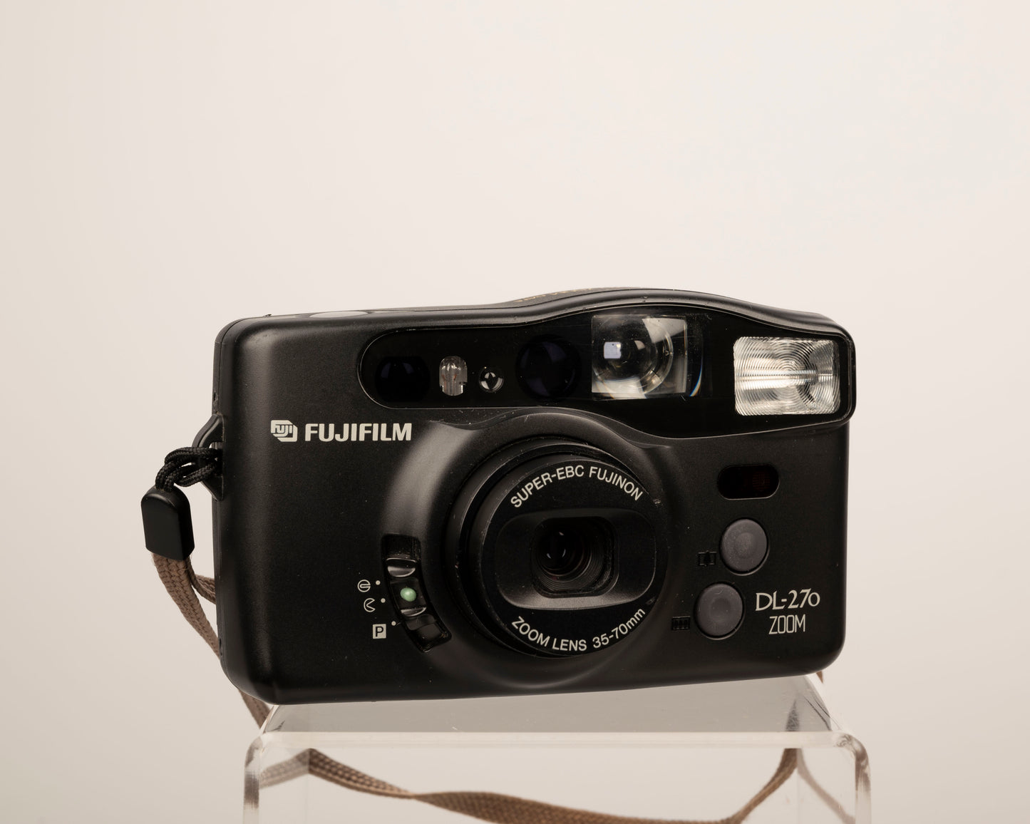 Appareil photo Fujifilm DL-270 Zoom 35 mm avec boîte, étui et manuel d'origine (série 80500003)