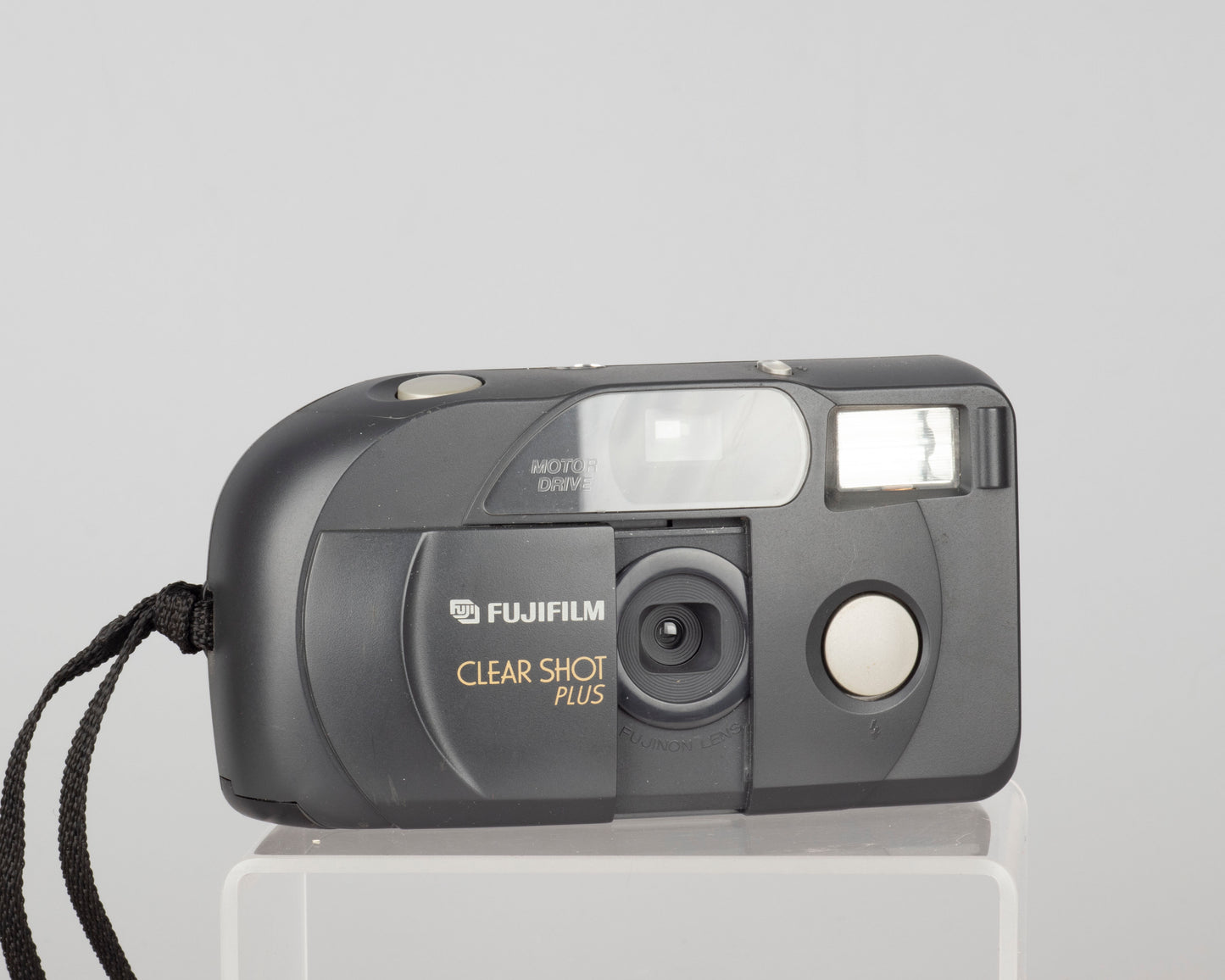Fujifilm Clear Shot Plus 35mm film camera (black strap)